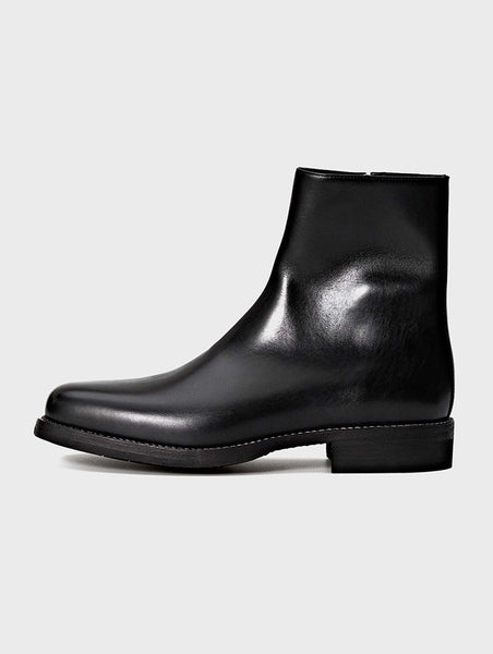 Square Toe Black Chelsea Zipper Boots | MARO | JOSEPHT.CA
