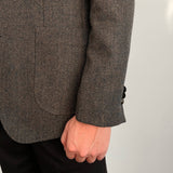 Herringbone Wool Texture Blazer