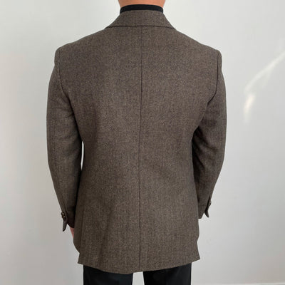 Herringbone Wool Texture Blazer