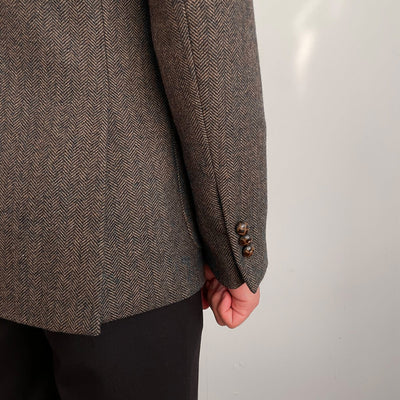 Herringbone Wool Texture Blazer