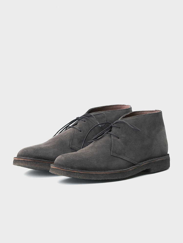Calf Suede Leather Chukka Boots | LEO | JOSEPHT.CA